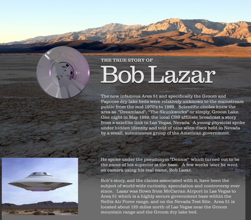 Bob Lazar Ufo S4 Area 51